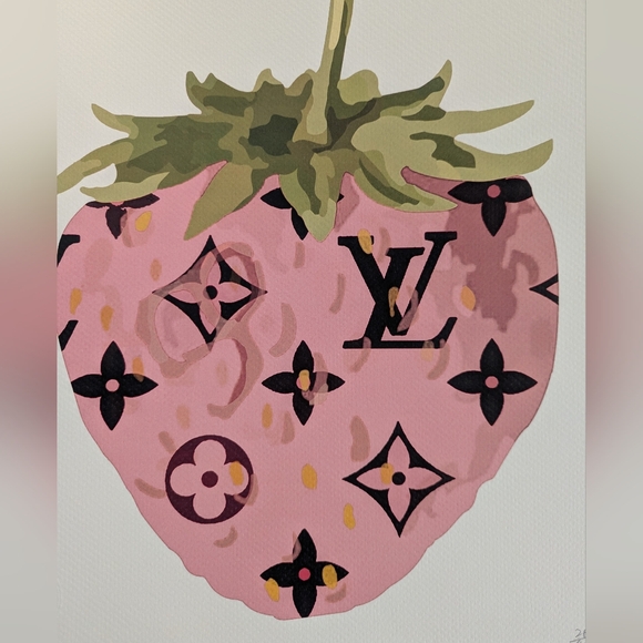 DEATH NYC Print - Louis Vuitton LV Pink Strawberry - Picture 3 of 10